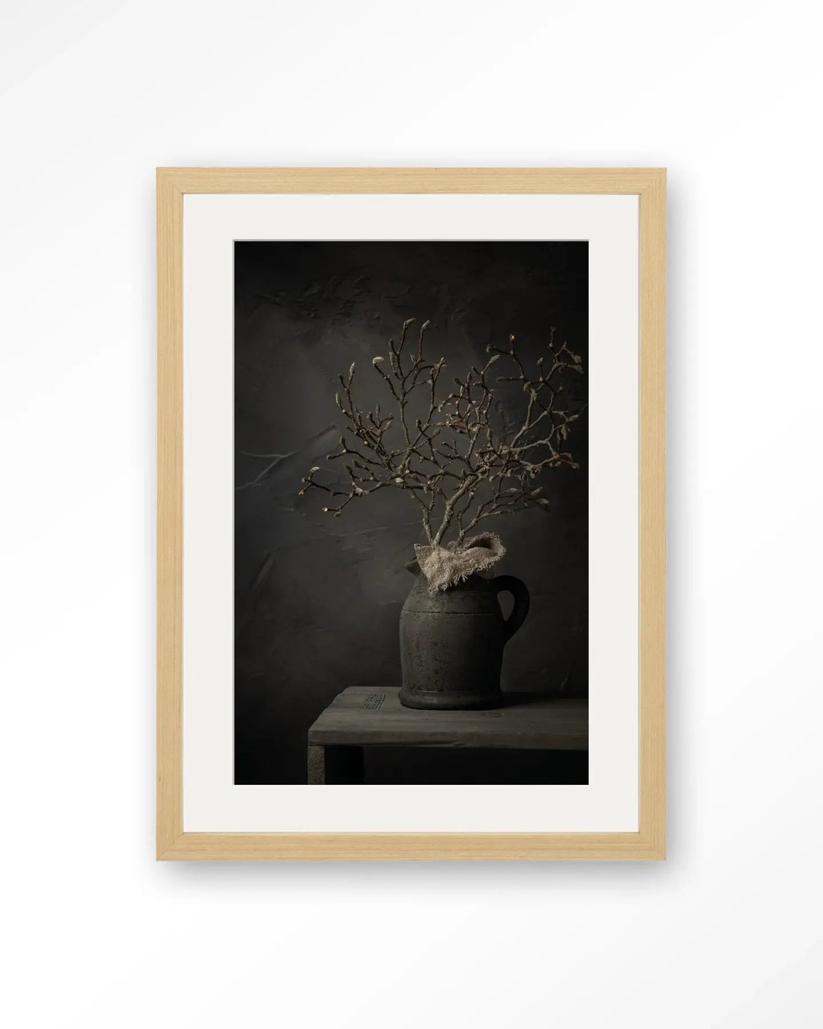 Rustic Magnolia Branch - Moderne Wanddecoratie | Artprint, Glass Art & Wandkleed by Urban Cotton