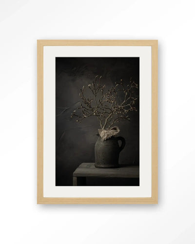 Rustic Magnolia Branch - Moderne Wanddecoratie | Artprint, Glass Art & Wandkleed by Urban Cotton