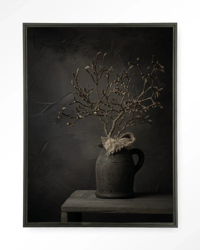 Rustic Magnolia Branch - Moderne Wanddecoratie | Artprint, Glass Art & Wandkleed by Urban Cotton