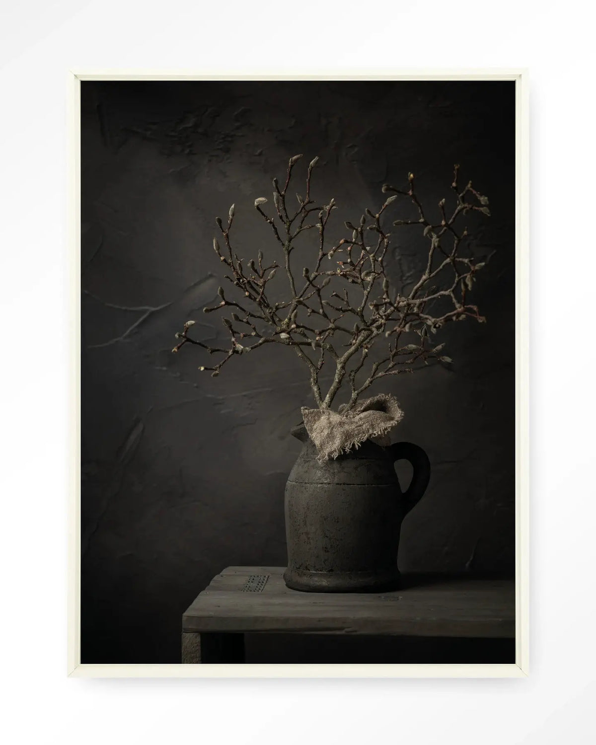 Rustic Magnolia Branch - Moderne Wanddecoratie | Artprint, Glass Art & Wandkleed by Urban Cotton