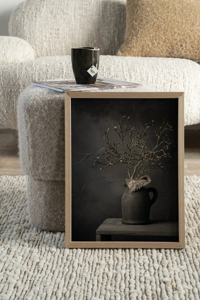 Rustic Magnolia Branch - Moderne Wanddecoratie | Artprint, Glass Art & Wandkleed by Urban Cotton