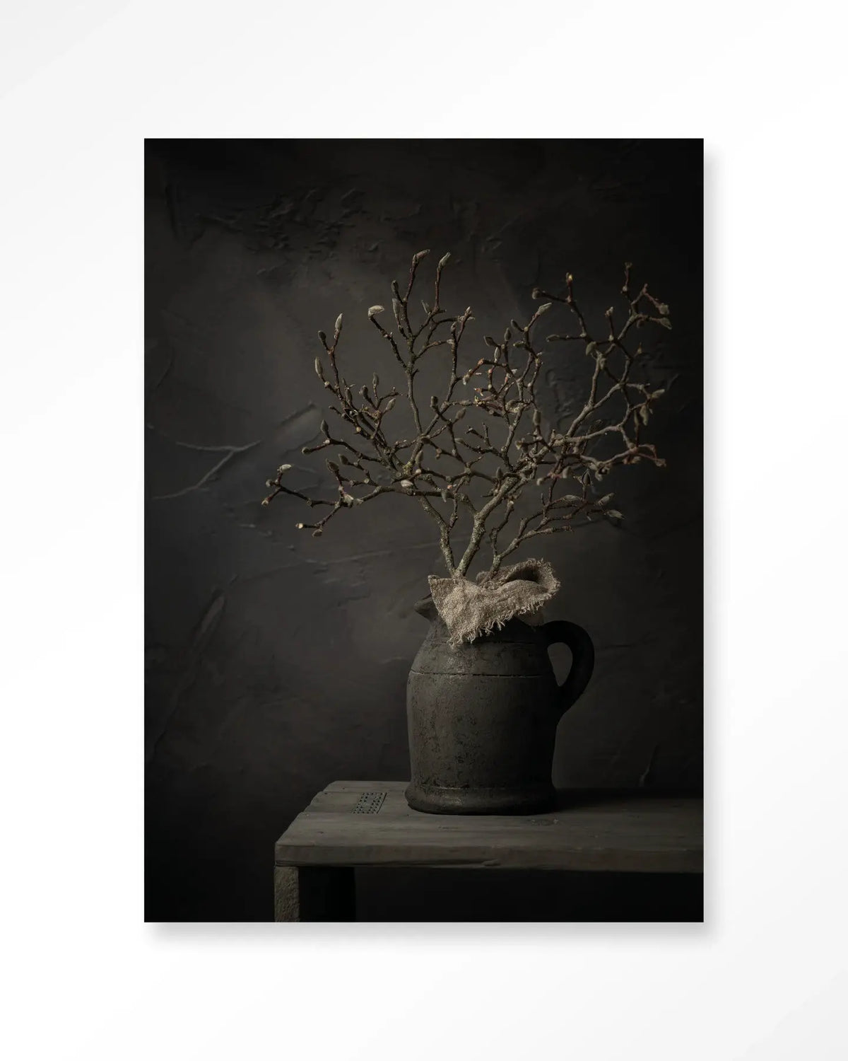 Rustic Magnolia Branch - Moderne Wanddecoratie | Artprint, Glass Art & Wandkleed by Urban Cotton