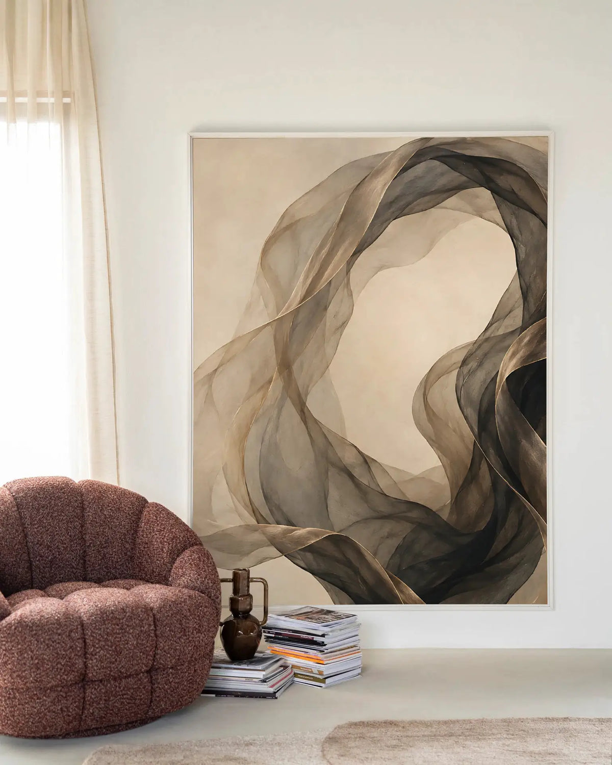 Organic Flow - Moderne Wanddecoratie | Artprint, Glass Art & Wandkleed by Urban Cotton