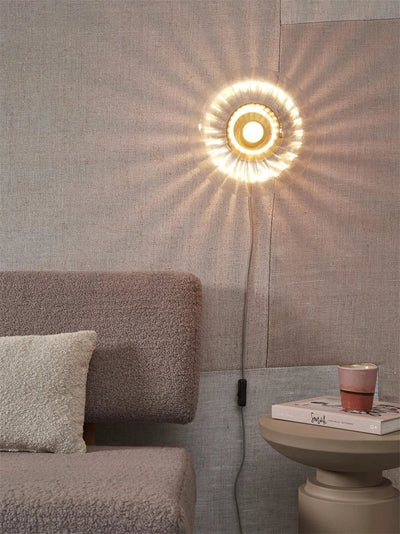 Wandlamp Brussel - Goud/Glas - Ø27cm by it's about RoMi