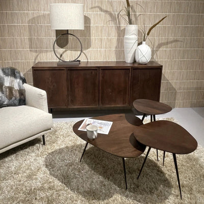 Salontafel Brix Loua Bruin set van 3 by Brix