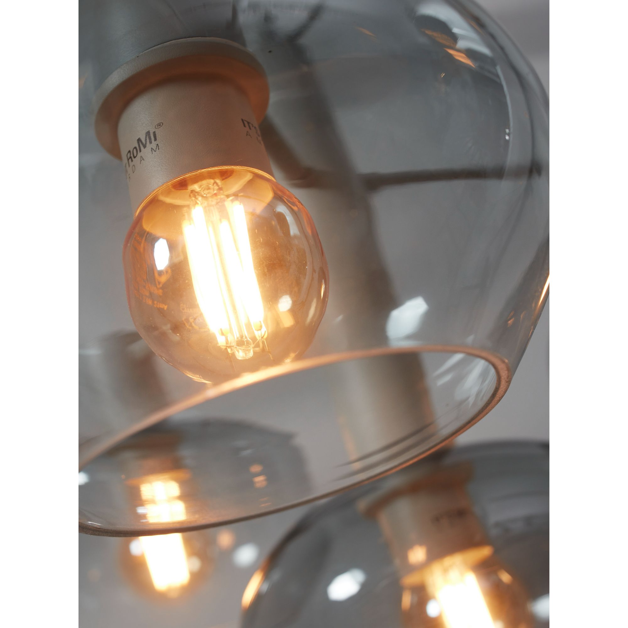 Hanglamp Bologna - Grijs - 43x43x34cm