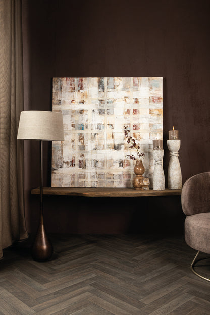 Julitta Crème Canvas Wandpaneel Abstracte Mix - depauwwonen