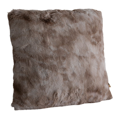Linde Beige Faux Fur Kussen Vierkant S - depauwwonen