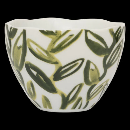 Good Morning kopje Cappuccino/Tea Leaves, Evergreen Sprig