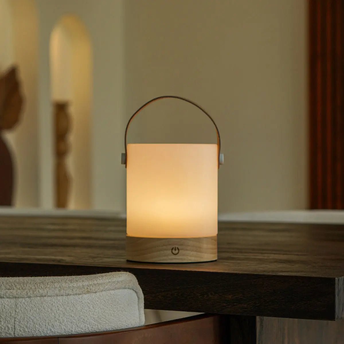 Tafellamp oplaadbaar Avery lichtbruin