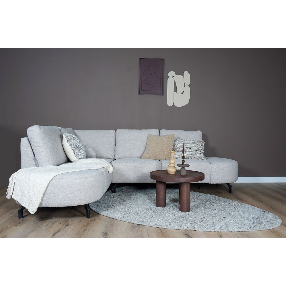 Vloerkleed Stone Licht Grijs – Kiezelvormig 200 x 280 cm