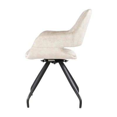 Capp Beige Fluweel (set van 2) by Livingfurn