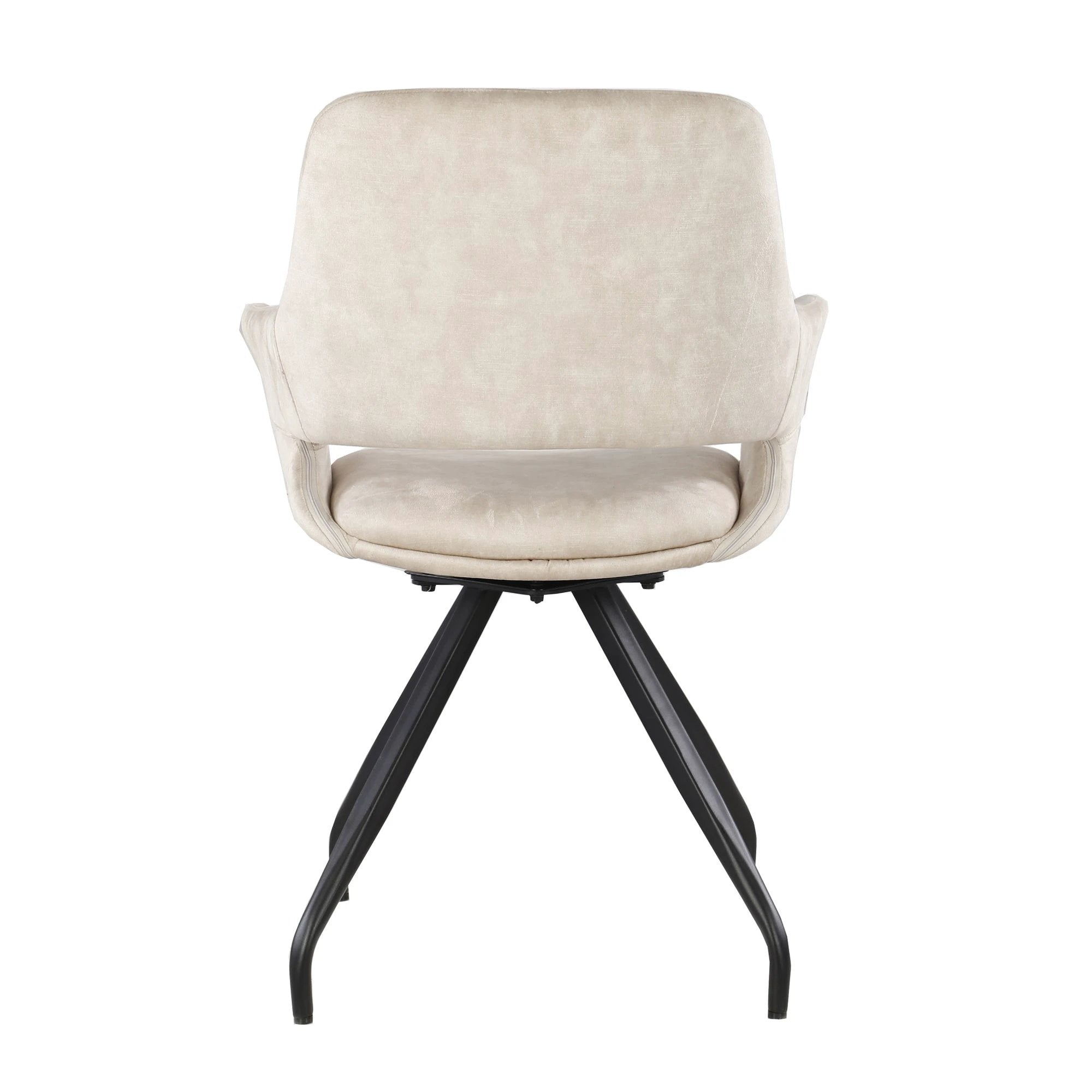 Capp Beige Fluweel (set van 2) by Livingfurn