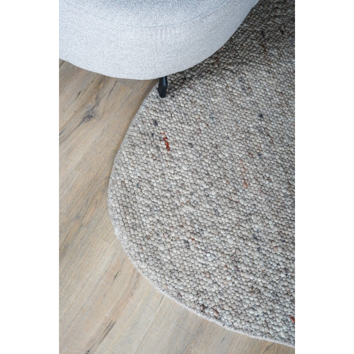 Vloerkleed Stone Donker Beige - Kiezelvormig 160 x 230 cm