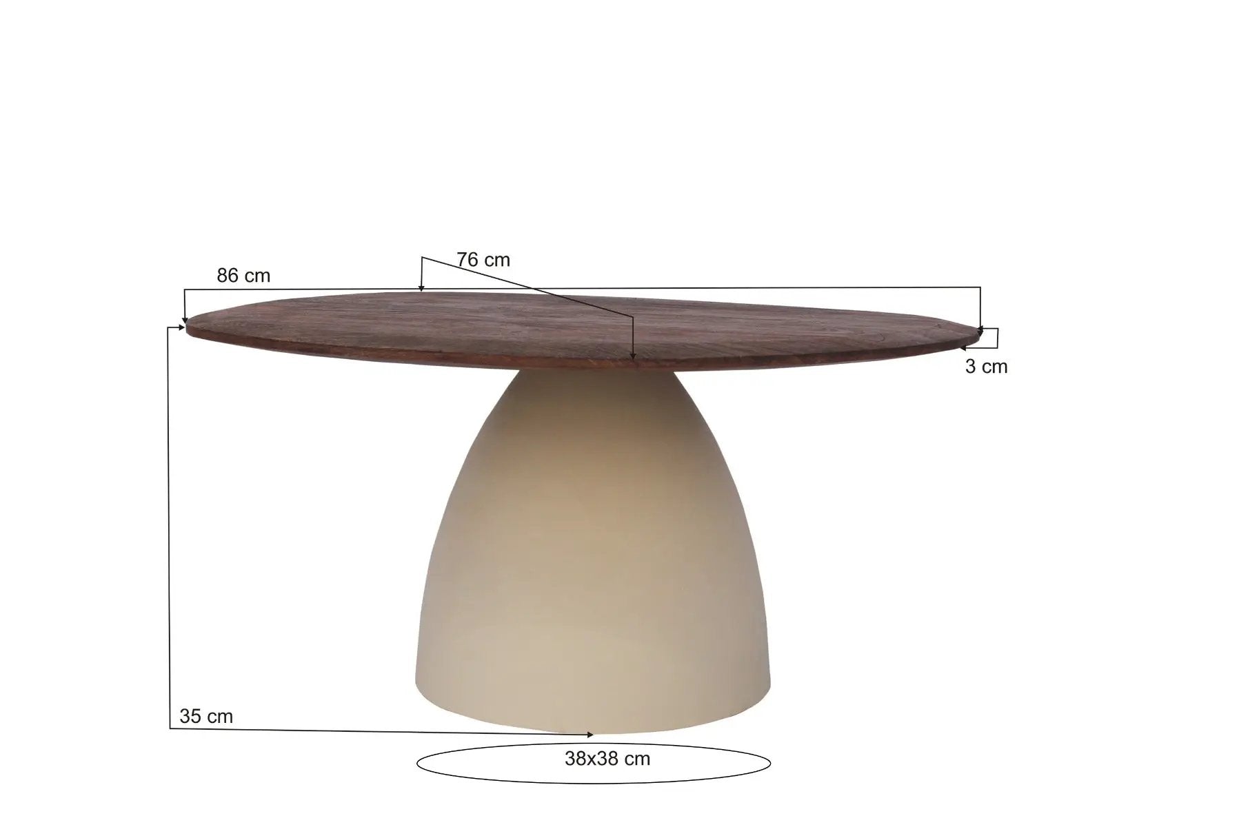 Brix bruin 86 cm by Brix