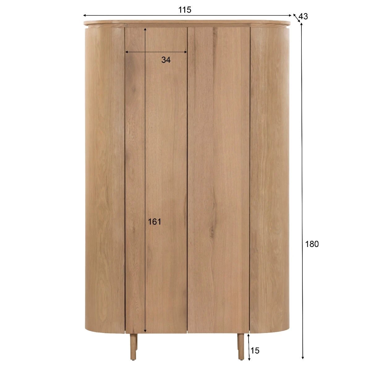 Kast Tobago 180 cm by Livingfurn