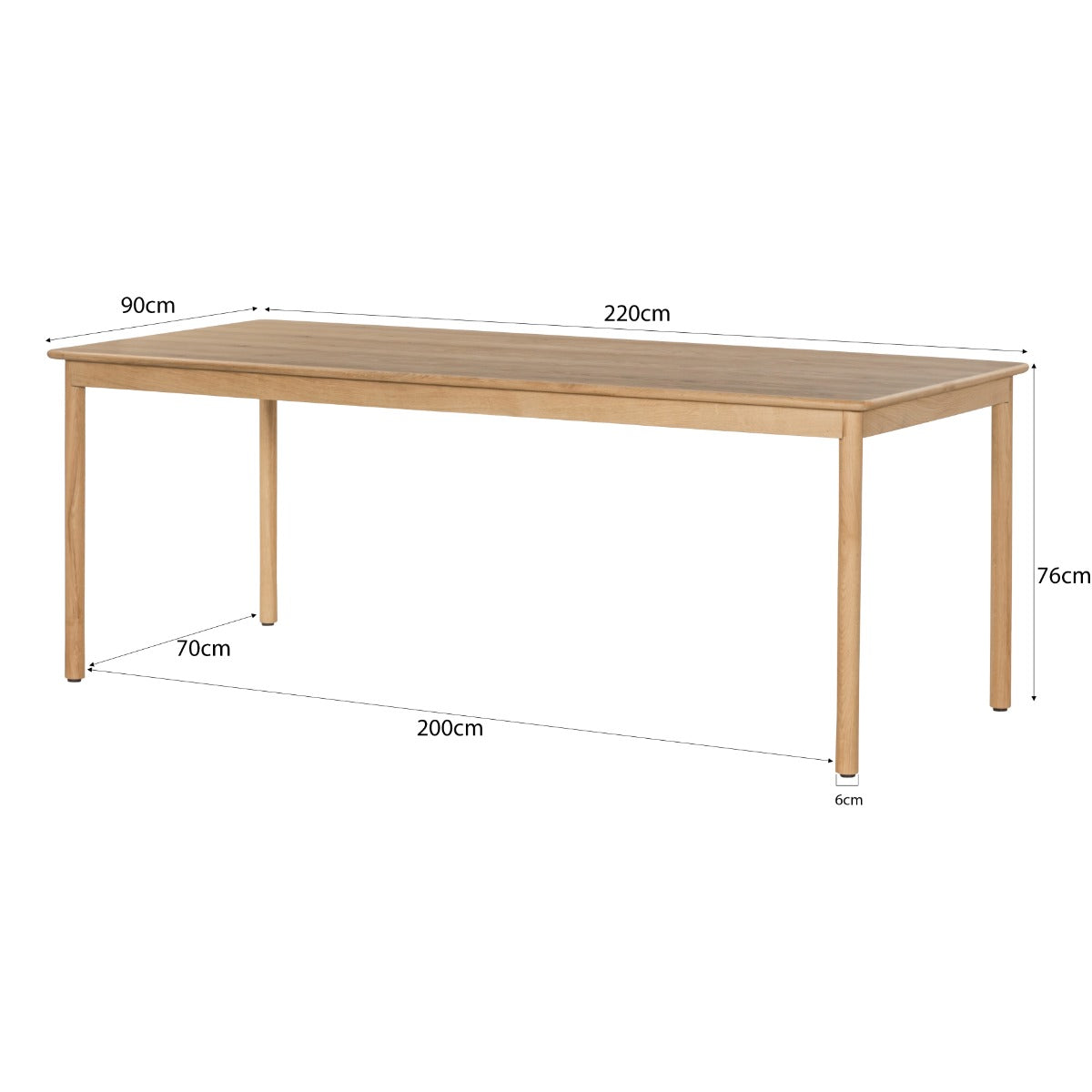 Eettafel Tobago 220cm