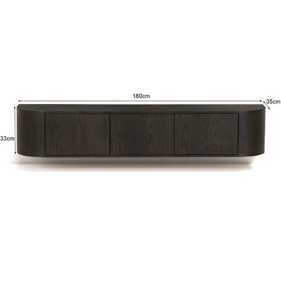 TV-meubel Novero Espresso Zwevend 180 cm by Livingfurn