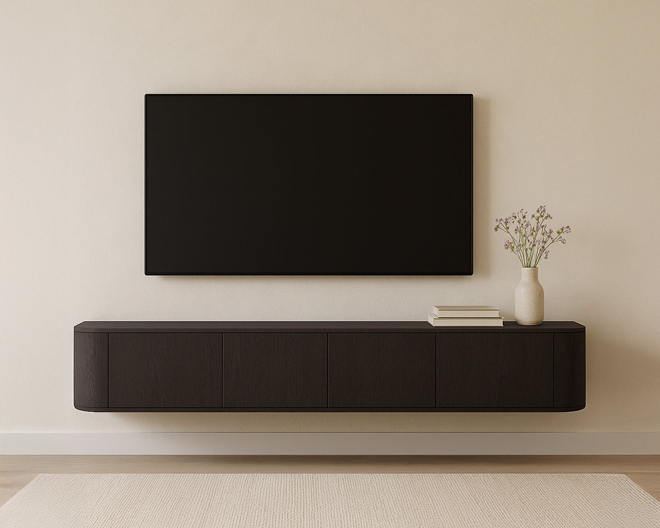 TV-meubel Novero Espresso Zwevend 220cm by Livingfurn