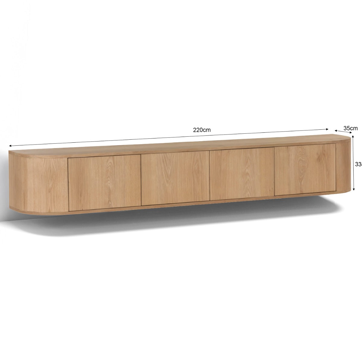 TV-meubel Novero zwevend 220 cm by Livingfurn