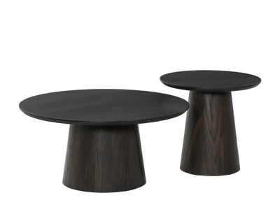 Bijzettafel Novero Espresso 80 cm by Livingfurn