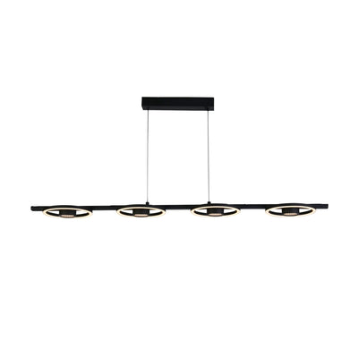 Hanglamp Space 4Lt LED - Black Metal by Searchlight