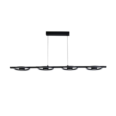 Hanglamp Space 4Lt LED - Black Metal by Searchlight