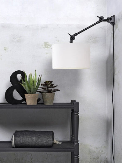 Wandlamp Amsterdam - Wit/Zwart - 65x32x45cm by it's about RoMi