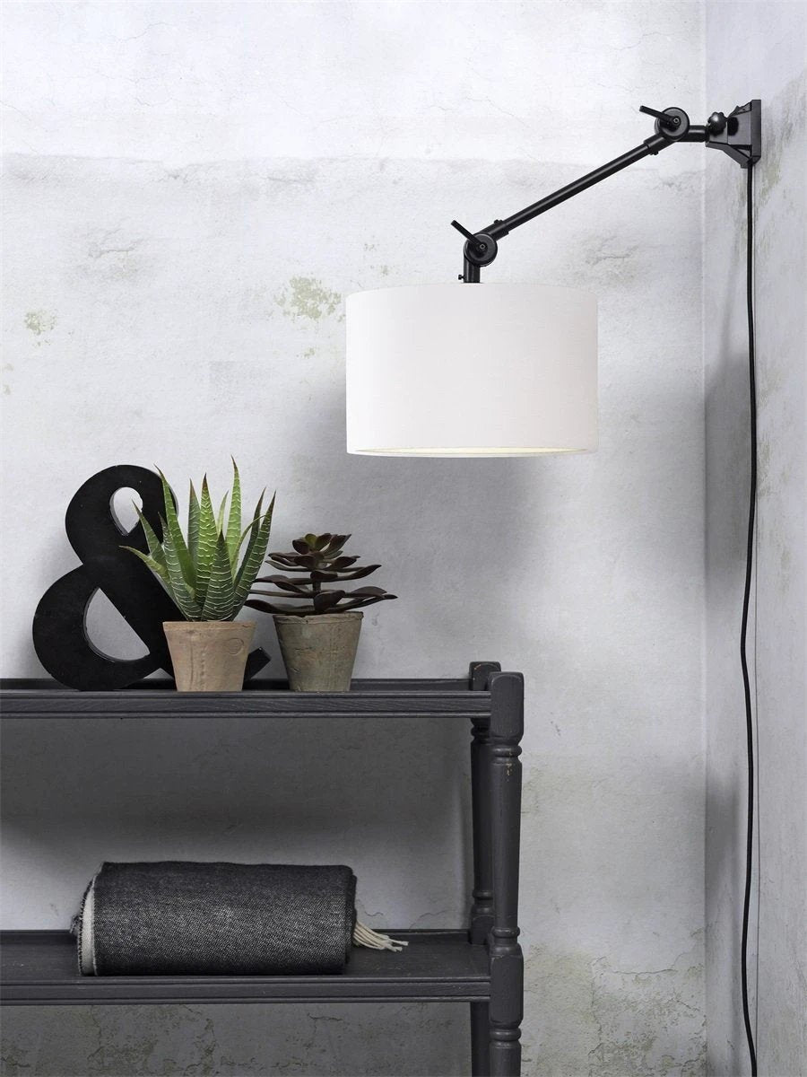Wandlamp Amsterdam - Wit/Zwart - 65x32x45cm by it's about RoMi