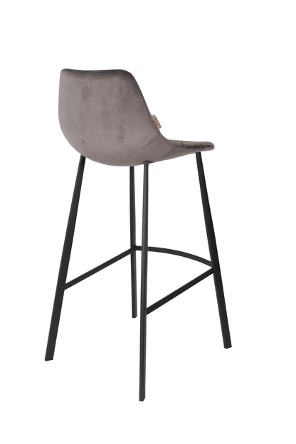 Barstool Franky Velvet Grey