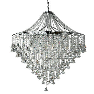 Kroonluchter Dorchester 7Lt Chrome & Crystal by Searchlight