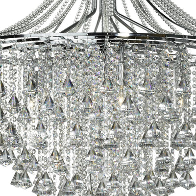Kroonluchter Dorchester 7Lt Chrome & Crystal by Searchlight