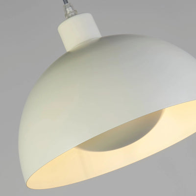 Hanglamp Mars 1LT - Matt Cream Metal & Cream Inner 40cm by Searchlight