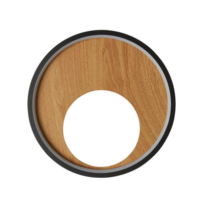 Wandlamp Curio - Black Metal & Wood by Searchlight
