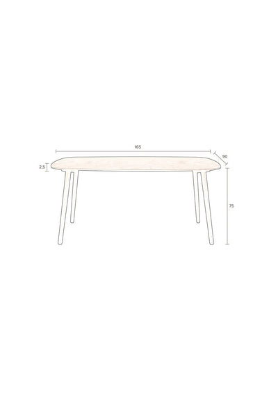 Eetafel Clover 165x90 by Dutchbone