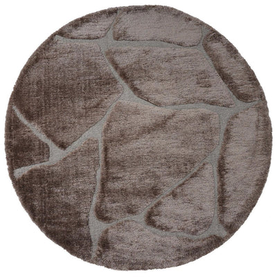 Vloerkleed Macy Bruin Rond ø160 cm by Veer Carpets