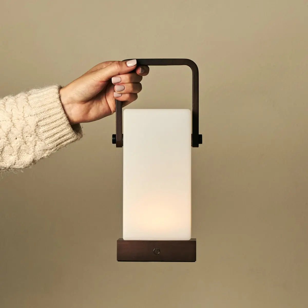 Tafellamp oplaadbaar Harper Donkerbruin Hout