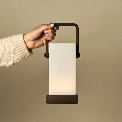 Tafellamp oplaadbaar Harper Donkerbruin Hout