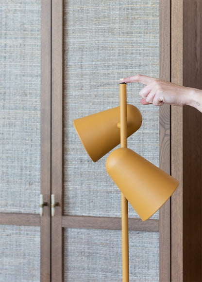 Vloerlamp Salamanca, mosterd