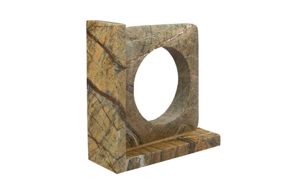 Book End Satpura Brown Marble (Set of 2)