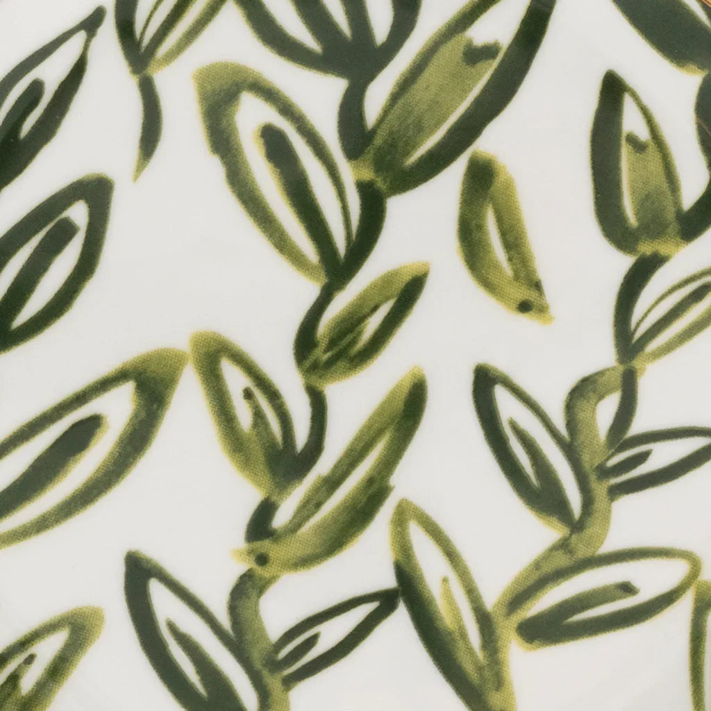 Good Morning bord Leaves Evergreen Sprig, Ø17 Cm