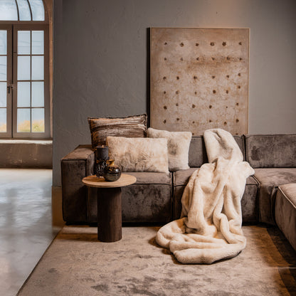 Linde Offwhite Faux Fur Kussen Rechthoekig - depauwwonen