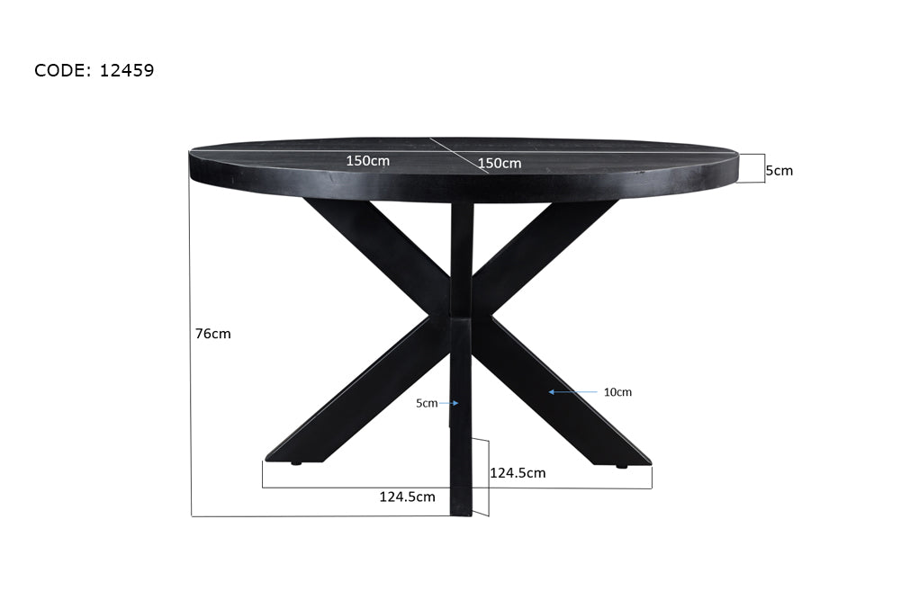 Eettafel Kala Rond 150 cm