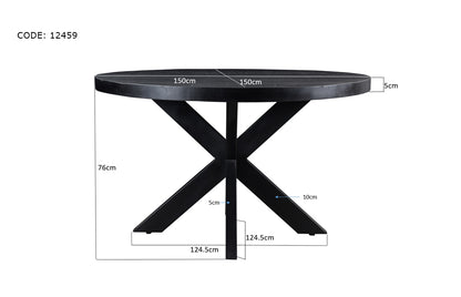 Eettafel Kala Rond 150 cm