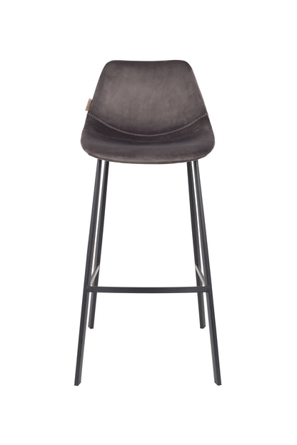 Barstool Franky Velvet Grey