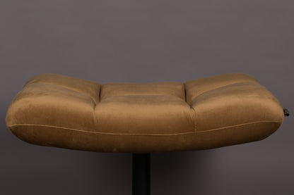 Hocker Bar Velvet Golden Brown