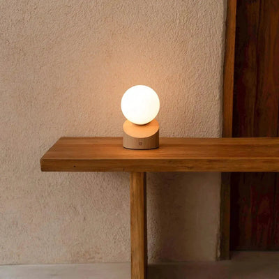 Tafellamp oplaadbaar Morris lichtbruin by Tavellio - Amsterdam