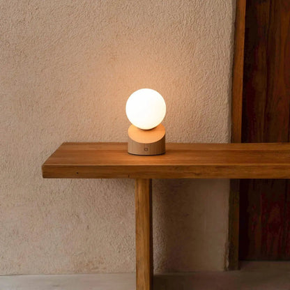 Tafellamp oplaadbaar Morris lichtbruin