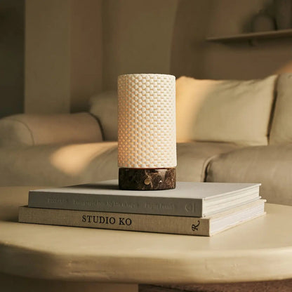 Tafellamp oplaadbaar Luna marmeren