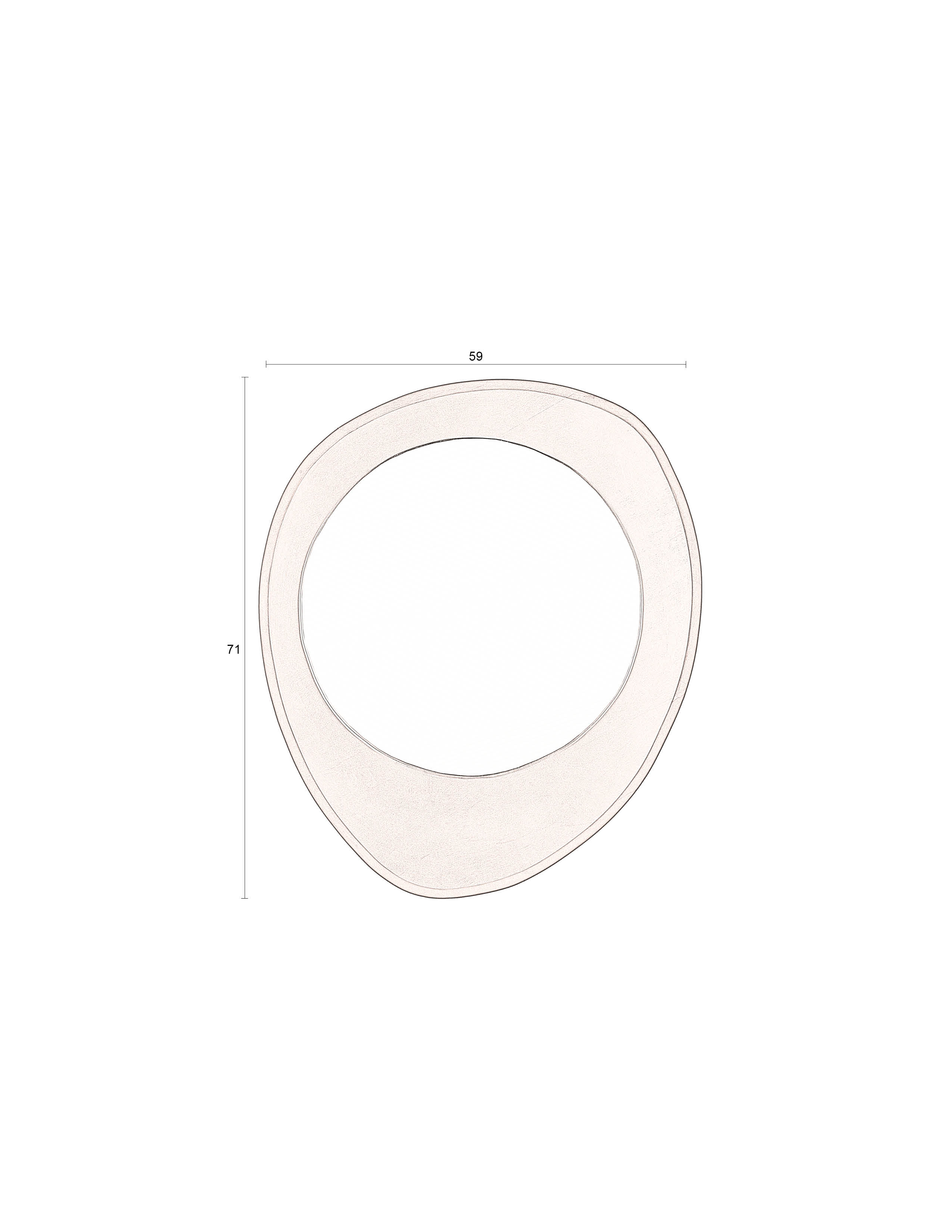 Mirror Aren Wood Black M